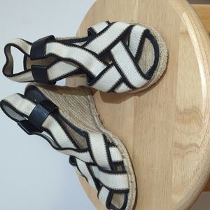 Lauren Ralph Lauren elastic espadrille wedges